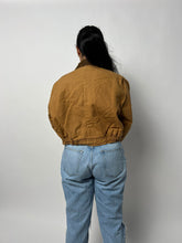 Load image into Gallery viewer, Carhartt Style Vintage 90s Cropped Jacket - Brown 90s Carhartt Canvas Workwear Bomber Jacket
