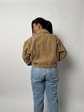 Load image into Gallery viewer, Carhartt Style Vintage 90s Cropped Jacket - Brown 90s Carhartt Canvas Workwear Bomber Jacket
