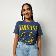 Load image into Gallery viewer, Nirvana Band Shirt, Festival Clothing Rock Band T-Shirt, Vintage Curt Kobain Tshirt
