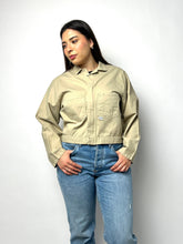 Load image into Gallery viewer, Vintage Jacket Cropped Worker Canvas Jacket - Mechanic Jacket
