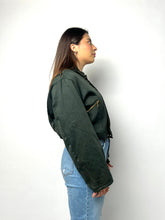 Load image into Gallery viewer, Vintage Jacket Cropped Worker Canvas Jacket - Mechanic Jacket
