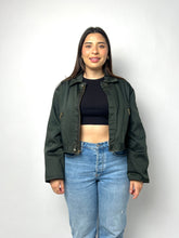 Load image into Gallery viewer, Vintage Jacket Cropped Worker Canvas Jacket - Mechanic Jacket
