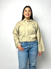 Load image into Gallery viewer, Vintage Jacket Cropped Worker Canvas Jacket - Mechanic Jacket
