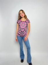 Load image into Gallery viewer, Y2k Women&#39;s Top, 2000s Rhinestone Shirt
