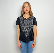 Load image into Gallery viewer, Y2k Women&#39;s Top, 2000s Rhinestone Shirt
