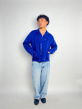 Load image into Gallery viewer, Cotton Chore French Workwear Jacket Vintage Blue Sun Fade Artist Coat
