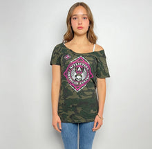 Load image into Gallery viewer, Y2k Women&#39;s Top, 2000s Rhinestone Shirt
