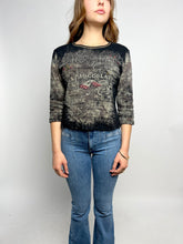 Load image into Gallery viewer, Y2k Women&#39;s Top, 2000s Rhinestone Shirt
