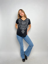 Load image into Gallery viewer, Y2k Women&#39;s Top, 2000s Rhinestone Shirt
